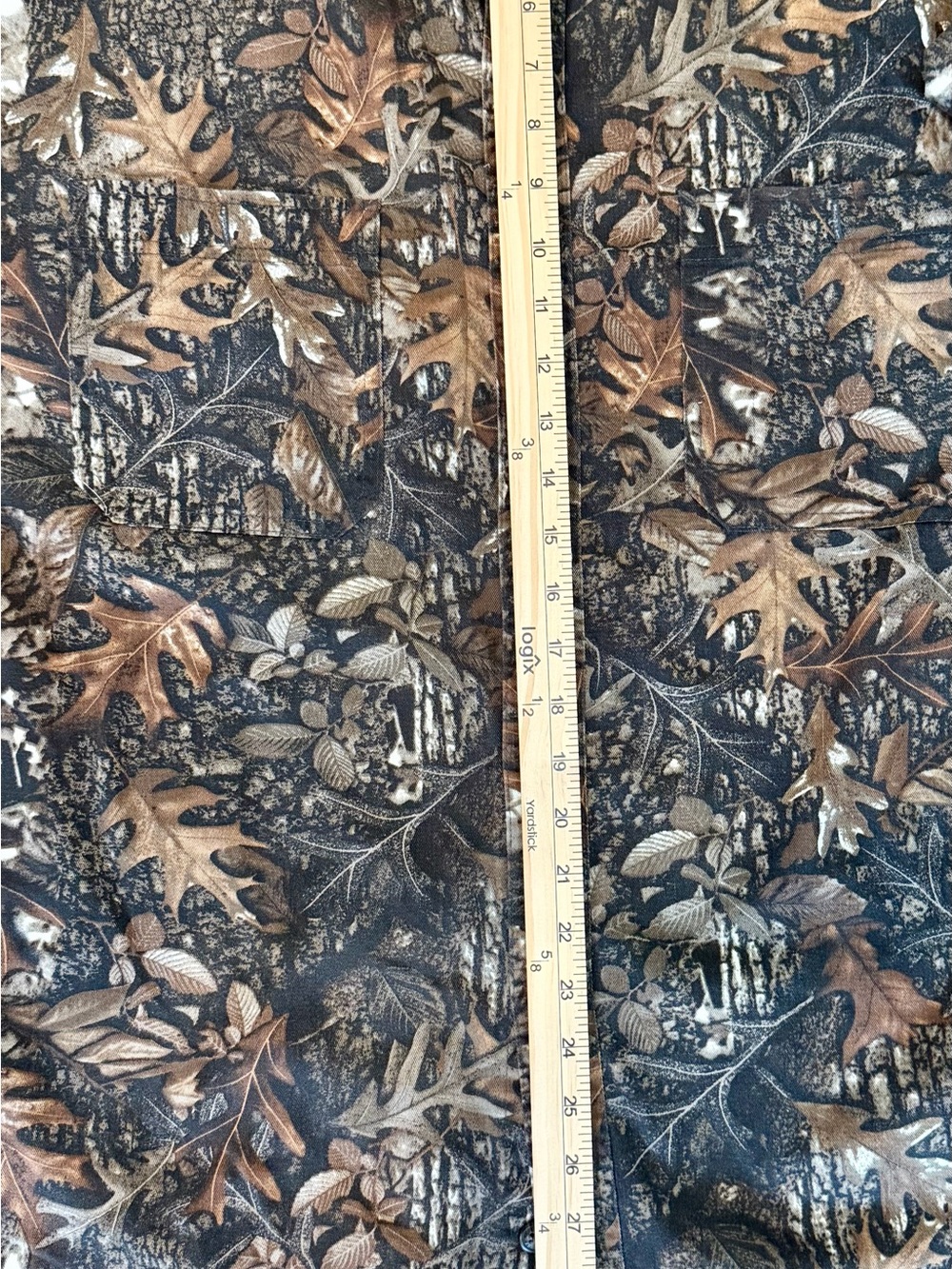 C.E. Schmidt Workwear Men's XL Camo Shirt Oak Leaf Bark Print Cotton Hunting - Picture 5 of 5